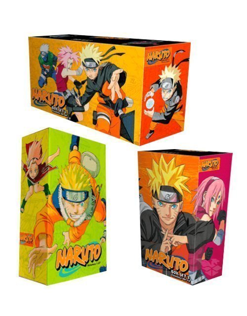 Naruto Complete Manga Box Sets 1, 2 & 3 by Masashi Kishimoto