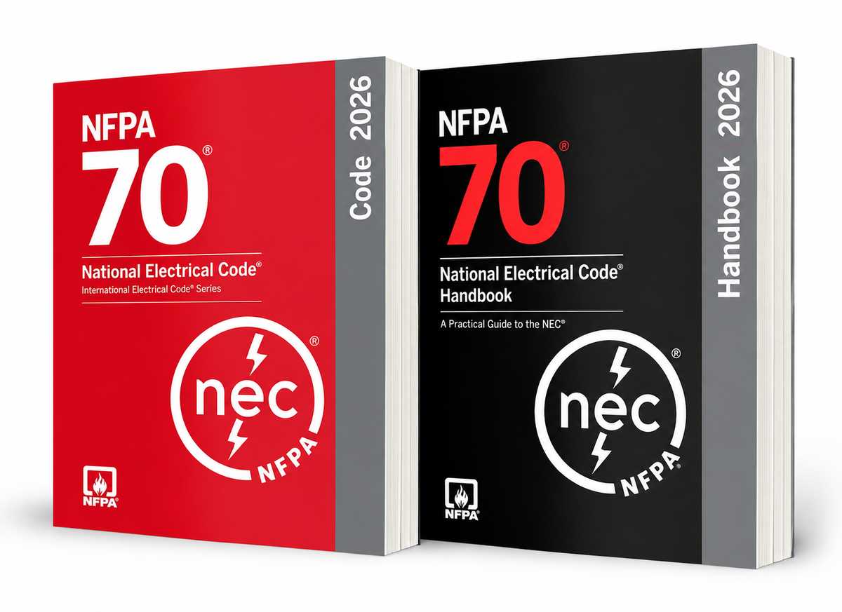 NFPA 70 National Electrical Code (NEC) 2026 + NFPA 70 National Electrical Code Handbook 2026 Combo