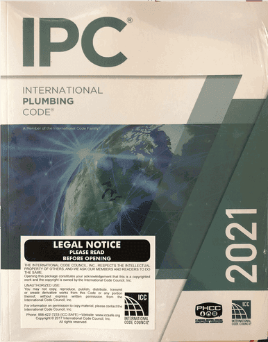 2021 International Plumbing Code, IPC Code Book: ISBN 9781609839628