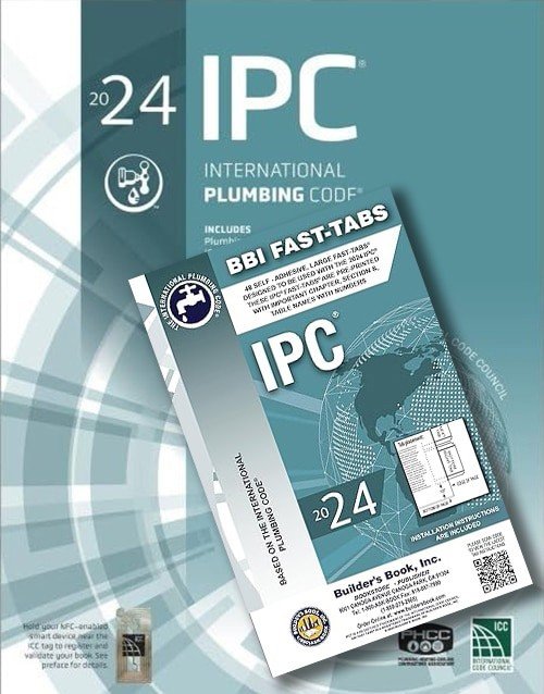 2024 International Plumbing Code Book Plus Fast Tabs (Combo)